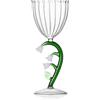 Ichendorf Milano Calice Ottico, Fiore Bianco, Collezione Botanica, 28 cl, Vetro Borosilicato, Fatto a Mano