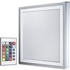 LEDVANCE Lampada Decorativa da Parete e Soffitto a LED, Colori RGB e Varie Modalità Regolabili con Telecomando, Pannello DImmerabile, 38W, Bianco Caldo, Quadrato (400mm x 400mm), Colore LED + Bianco