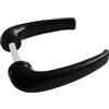 Sivenci - Set maniglie per porta senza scudo | Set maniglie per porte senza scudo | Manici ambidestri | Laccato Nero