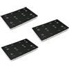 Trade-Shop - 3 piastre abrasive, 80 x 130 mm, compatibili con Festool RS 400, RTS 400, RTS 400 REQ, RTSC 400 sostituisce 489252 (SSH-STF-80x130/12)