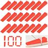 Orixo 100 Pezzi Distanziatori Cunei Per Piastrelle, 71X16X20Mm Cunei Riutilizzabili Per Distanziatori Livello Pavimenti, Livellatori Per Piastrelle Per Cucina Terrazzo Soggiorno Ingresso Pavimento (Rosso)