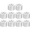 PATIKIL M2 Distanziali in Alluminio, 10pz Distanziali Metallici in Alluminio 2,1mm ID x 4mm OD x 3mm L Distanziatori per Rondelle a Vite Separata Rotondi Distanziali per Viti M2