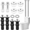 Rixotix Set di fissaggio per WC, set di viti per sedile del water, assortimento di viti per sedile del WC, parti di riparazione, kit di fissaggio cerniere accessori