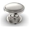 Amerdeco 12 pezzi Pomelli per Mobili Nickel rotto per Mobili da Cucina Pomelli Acciaio Inox per Mobili Rotondo maniglie con vite pomelli per cassetti