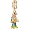 GLOWDAS Oro Rosa Animale Pet Charms Fit Bracciale Europeo Donne, Cane Mamma e Bambino, Orso Fenicottero Farfalla Pappagallo Gatto Unicorno Coniglio Ciondolo in Argento Sterling, per San Valentino/Natale