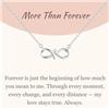 GAVU Collana da Donna in Argento Sterling 925 con Ciondolo Infinito, Collana Infinity da Donna More Than Forever Regalo Fidanzata/Regalo Moglie
