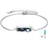 YFN Fase lunare/tulipano/gatto/luna/stella/farfalla/rosette/fratello braccialetto argento sterling luna gioielli festa della mamma per mamma, Argento sterling, Senza Gemstone