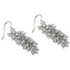 Vlnet ® | Vestopazzo orecchini pendente mogra | argento - ottone - rame | lavorazione artigianale (argento)