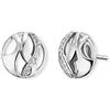 Engelsrufer Paradise orecchini per donne 925 Sterling argento zirconi bianchi misura 10 mm (0,39)