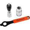 Oumers Professional Bike Bicicletta Ciclo estrattore pedivella,Dispositivo di rimozione del Braccio e Dispositivo di rimozione del Braccio Inferiore con Chiave/Chiave da 16 mm