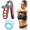 ZHYUAN Set da 2 pezzi,Allenamento Avambraccio e Attrezzo per Esercitare Le Dita,Grip Trainer Allenamento,forza avambraccio,Avambracci Attrezzi,5-100 kg Allenamento Avambraccio Con funzione di conteggio