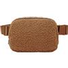GUSXPPD Borsa a tracolla per donne, adolescenti e ragazze, marsupio in nylon con tracolla regolabile, piccolo marsupio per donne, multitasche, borsa a tracolla leggera per viaggi, sport e corsa (Marrone)
