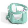OKBABY Flipper Evolution - Seggiolino da Bagno, Anello con Seduta in Gomma Antiscivolo per il Bagnetto del Neonato 6-15 Mesi (13 kg) - Azzurro