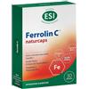 ESI, Ferrolin C, Integratore Ferro, Acido Folico, Vitamina C e B12, Per la Normale Funzione del Sistema Immunitario, Riduzione di Stanchezza e Affaticamento, 30 Naturcaps