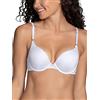Vanity Fair Ego Boost Bra, Adds to One Full Cup Size, Underwire Push Up Bras for Women Reggiseno, Opaco, Bianco, 5B Donna