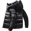Voqeen Giubbotto Invernale Uomo Idrorepellente Leggera Lucida Piumino Cappuccio Staccabile Cappotto Giacca Imbottito Casual Invernale Isolato Giubbotto Per Uso Quotidiano