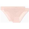 Emporio Armani Allover Eagle Mesh Slip da Donna, Confezione da 2, Rosa, M, Rosa, M