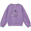 s.Oliver Felpa Oversize con Stampa Frontale e Applicazione Floreale, Lilla, 128-134