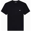 Emporio Armani T-Shirt Girocollo da Uomo Essential in Cotone, Bianca, XXL, Aderente, Bianco, XXL