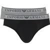 Emporio Armani Slip da Uomo Endurance, Confezione da 2, Nero, M, Nero, M