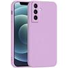 Mixroom - Cover Custodia Case per Samsung Galaxy S21 Plus Protezione Fotocamera in Silicone TPU Morbido Opaco Bordi Piatti Colore Lilla