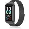 ZoRoll Cinturino Compatibile con Amazfit Band 7, Inossidabile Intrecciato a Rete Metallo con Cinturino in Acciaio Compatibile con Amazfit Band 7 - Nero