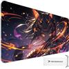 TRYNOVAS Tappetino Mouse XXL 90×40 cm (3mm) - Anime Demon Girl, Arte Dark - Tappetino Gaming Grande, Antiscivolo, Bordi Cuciti, Desk Pad per Scrivania & Setup PC