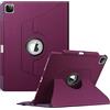 FINTIE Rotating Custodia per iPad Pro 12.9 (6ª Generazione 2022), 360 Gradi di Girevole Cover Case [Built-in Pencil Holder] con Auto Sonno/Sveglia per iPad Pro 12.9 2021/2020/2018, Viola