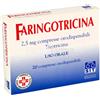FARINGOTRICINA*20CPR ORO 2,5MG