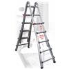 SCALA TELESCOPICA ALLUMINIO RINFORZATO 4+4(8+8)150KG