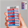 BBRGIRL Grafico per classifiche delle mani di poker, 4 pezzi, schede per trucchi per principianti e professionisti, guida alla classifica delle mani da poker, per consultazioni rapide