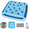 KINDLUME Scacchi Magnetici, Gioco di Logica Portatile, per Bambini e Adulti da 8 Anni in su, Gioco di Società con Magneti e Sacchetto per il Trasporto, per Viaggi, Campeggio, Feste(Blu)