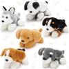 MorisMos 27cm Peluche Cane Set, Kawaii Cuccioli Peluche Giocattolo, Morbido Animali di Peluche Carino Teddy Regalo per Bambino Fidanzata Compleanno Natale Deco