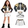 YISKY 3 Pezzi Kp0p Ru-mi Costume Bambina Set, Costume da cacciatore di dem0ni, K-p0p Cosplay Costume, Dem0ns Hun-ters Animes Cosplay Costume, KP0P Dem0ns C0splay C0stume Per Natale Carnevale Party (150)