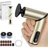 HOTUT Multifunzionali Pedicure Elettrico,2-in-1 Pieghevole Pedicure Elettrico Professionale,9 Velocità Regolabile,Lima Elettrica Calli con Dischi Abrasivi per Talloni Screpolati, Calli(Oro)