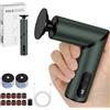 HOTUT Multifunzionali Pedicure Elettrico,2-in-1 Pieghevole Pedicure Elettrico Professionale,9 Velocità Regolabile,Lima Elettrica Calli con Dischi Abrasivi per Talloni Screpolati, Calli(Grigio)
