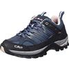 CMP Rigel Low Wmn Trekking Shoe Wp, Scarpe da trekking Donna, Asphalt-Antracite-Rose, 44 EU
