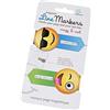 Thinking Gifts Line Markers Crazy&Cool - Magnetische Lesezeichen: 2er Set Motiv Emoji [Lingua tedesca]