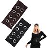 Lusofie Fascia per capelli da donna con occhielli traforati | Edgy Y2K Punk/Grunge | Ampio comfort elasticizzato | Accessorio antiscivolo alla moda