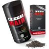 Cover Hair Capelli di alta qualità, 26 g, per infoltire i capelli e raddrizzare, look naturale in pochi secondi, fibra per capelli per uomini e donne, colore grigio