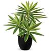 Oairse Piante finte da 41 cm in vasi neri, pianta artificiale di dracaena decorativa piante in vaso finte realistiche piante da interno per casa, bagno, soggiorno, cucina, mensola, decorazione da