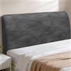 Fodera Elasticizzata Per Testiera Letto - Copritestiera In Tessuto, Grigio, Per Misure 170-190 Cm