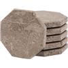 Radicaln -Set di 6 sottobicchieri in marmo fatti a mano, da 3,5 pollici, motivostella oceanico, per bevande, elegante set di a forma di per bere, set di ideale per tavoli da pranzo e da caffè.