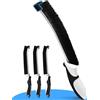 Redamancy 4 Pezzi Spazzola Pulizia Fessure, Spazzola Pulisci Fughe, Spazzola Per Pulizia Di Gap Multifunzionale per la Pulizia,per Cucina, Bagno, Scanalature di Porte e Finestre