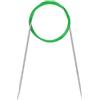 Coopay Ferri da maglia circolari 2,5 mm, ferri da maglia circolari 120 cm in acciaio inossidabile con cavo flessibile, ferri da maglia circolari in metallo fisso per lana spessa e fine, per lavorare a