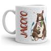 Paolo Chiari Tazza in Ceramica Caffè e Tè, Personalizzata con Nome, Idea Regalo Compleanno per Amici e Familiari, Certificata per Alimenti, Adatta al Microonde, Made in Italy (Jacopo)