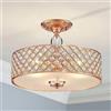 SM Saint Mossi Saint Mossi Moderna Lampada Da Soffitto Lampada Da Soffitto In Cristallo Misto Oro Rosa Metallo Paralume Lampada Per Soggiorno Lampada Per Camera Da Letto Illuminazione Per Interni Diametro 40cm