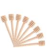 Fdit 50PCS/set domestici Spargimiele legno portatile mini Jam Jar dispenser raccolta agitatore stick mino dispense Drizzle Honey 10CM Wooden