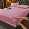 Gezu Lenzuolo con angoli 200x200+30cm Rosa Flanella di Lana e Velluto Corallo Coprimaterasso Calore Invernale Ipoallergenico senza Stiratura Orlo Elastico Resistente Può raggiungere 30cm