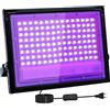 Tkdaksy 100W Faretto UV LED, 395-400nm LED Luce Nera, IP66 Impermeabile Luce Nera UV, Lampada uv Con Interruttore per Halloween, Pittura Del Corpo, Poster Fluorescente, Bar, Acquario, Festa Al Neon